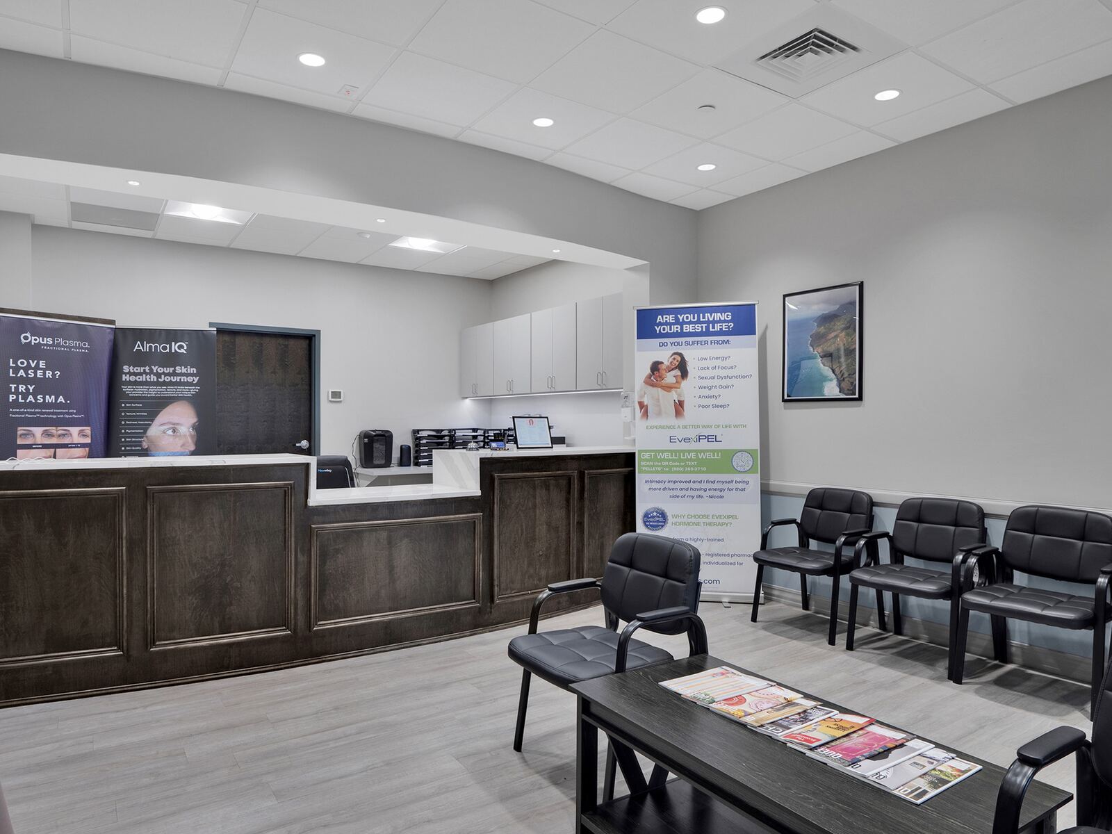 The reception area at Twenty-One Medical